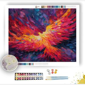 CRIMSON FLAME - Paint by Numbers Full Kit
