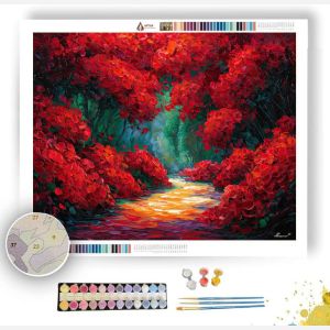 CRIMSON GARDEN - Paint by Numbers Full Kit