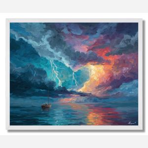 MELTED STORM - FRAMED