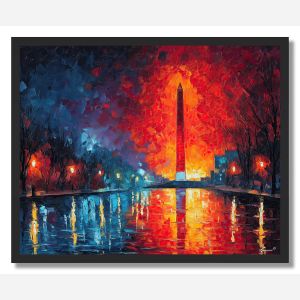 CRIMSON OBELISK - FRAMED