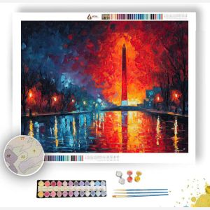 CRIMSON OBELISK - Paint by Numbers Full Kit