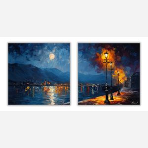 MIDNIGHT MOON - SET OF 2