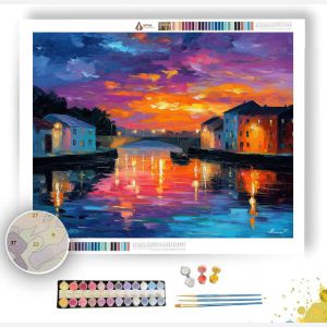 SUNRISE OVER REFLECTIONS - Paint by Numbers Full Kit