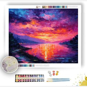 SUNRISE OVER COLORS - Paint by Numbers Full Kit