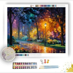 GOLDEN TWILIGHT PARK - Paint by Numbers Full Kit