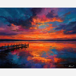 RAINBOW SUNSET REFLECTIONS