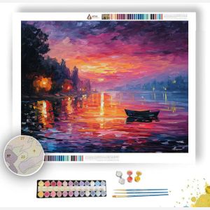 SUNSET RIVER HARMONY - Paint by Numbers Full Kit
