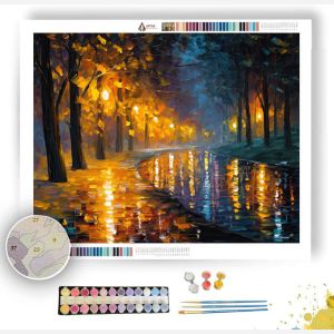 GOLDEN REFLECTION PATH - Paint by Numbers Full Kit