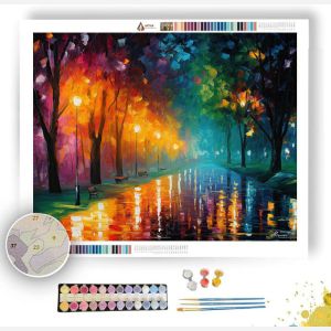 RAINBOW EVENING LANE - Paint by Numbers Full Kit