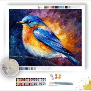THE BLUE BIRD SERENADE - Paint by Numbers Full Kit