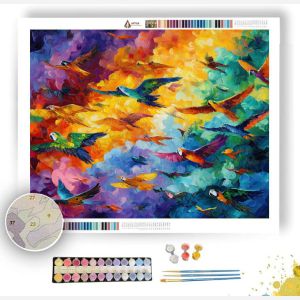 FLIGHT OF COLORS - Paint by Numbers Full Kit