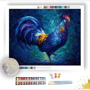 THE BLUE ROOSTER - Paint by Numbers Full Kit