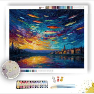 FISH IN THE SKY - Paint by Numbers Full Kit