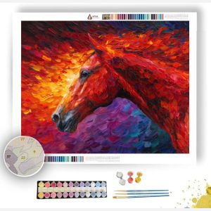 THE RED HORSE DREAM - Paint by Numbers Full Kit