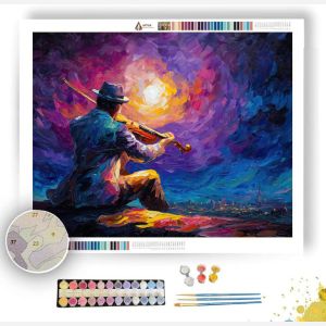 MOONLIT MUSICIAN - Paint by Numbers Full Kit