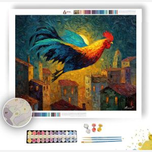 THE FLOATING ROOSTER - Paint by Numbers Full Kit