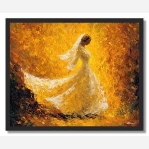 THE BRIDE IN GOLD - FRAMED