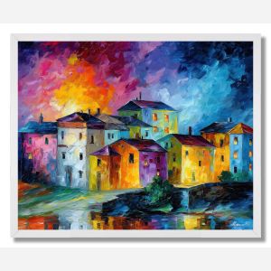 THE SUNLIT VILLAGE - FRAMED