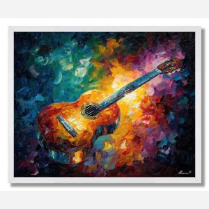 THE FLOATING GUITAR - FRAMED