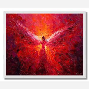 ANGEL IN RED - FRAMED