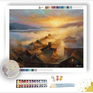 PALACE OF MORNING MIST - Paint by Numbers Full Kit