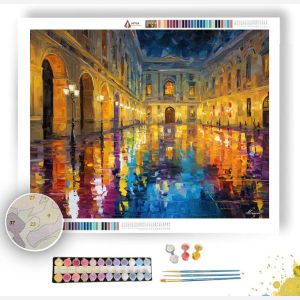 RAINBOW IN THE PALACE COURT - Paint by Numbers Full Kit