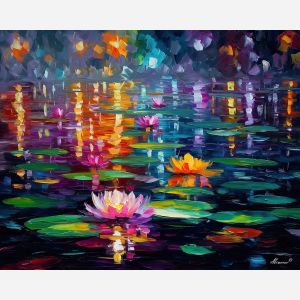 LOTUS UNDER RAINBOW LIGHT