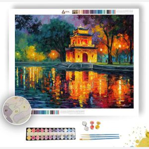 IMPERIAL GARDEN AT DUSK - Paint by Numbers Full Kit