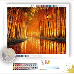THE GOLDEN BAMBOO GROVE - Paint by Numbers Full Kit