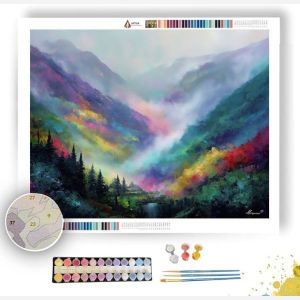 VALLEY OF SHADOWS AND LIGHT - Paint by Numbers Full Kit