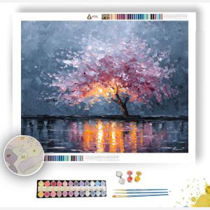 BLOSSOM IN THE RAINLIGHT - Paint by Numbers Full Kit