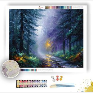 LANE THROUGH THE MIST - Paint by Numbers Full Kit
