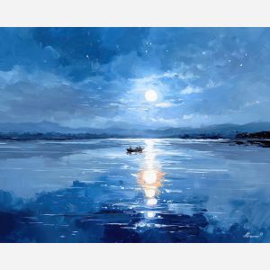 MOON OVER STILL WATER