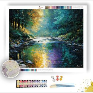 SILENT STREAM OF LIGHT - Paint by Numbers Full Kit