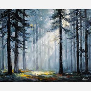 LIGHT THROUGH THE MISTY PINES