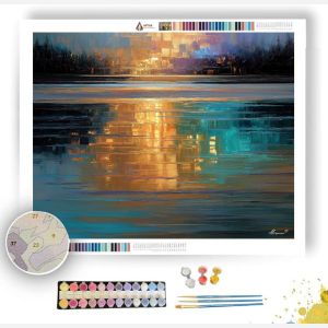 TWILIGHT IN GOLD - Paint by Numbers Full Kit