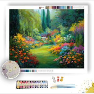 SUNLIT GARDEN - Paint by Numbers Full Kit