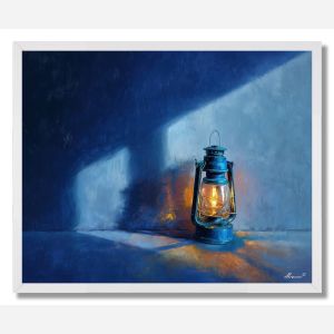 THE BLUE LANTERN - FRAMED