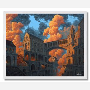 CITY OF LIGHT AND SHADOW - FRAMED