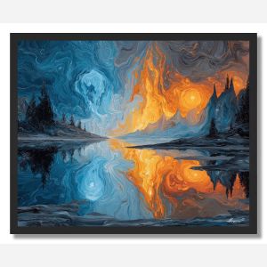 DREAMS OF FIRE AND ICE - FRAMED