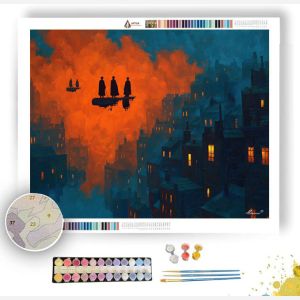 FLOATING OVER THE CITY - Paint by Numbers Full Kit