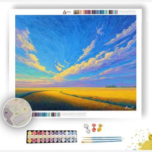 HORIZON IN GOLD - Paint by Numbers Full Kit