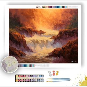 GOLDEN CASCADE - Paint by Numbers Full Kit