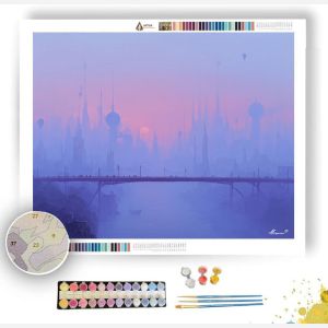LAVENDER SKYLINE - Paint by Numbers Full Kit