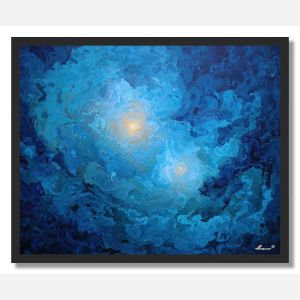 BLUE REVERENCE - FRAMED