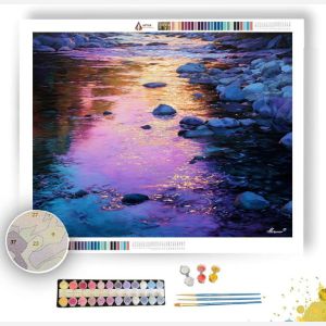 VIOLET STREAM - Paint by Numbers Full Kit