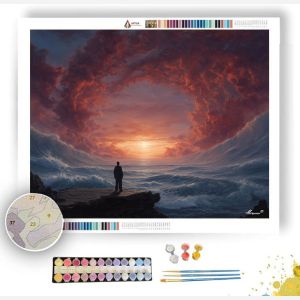 CRIMSON HORIZON - Paint by Numbers Full Kit