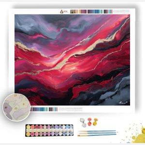 CRIMSON VEINS - Paint by Numbers Full Kit