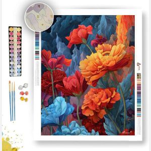 FIRE IN BLOOM - Paint by Numbers Full Kit