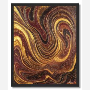 GOLDEN CURRENTS - FRAMED